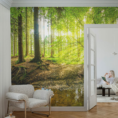 3D fotobehang Groen landschap