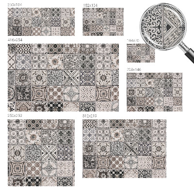 Fotobehang voor de kinderkamer Tegelpatronen