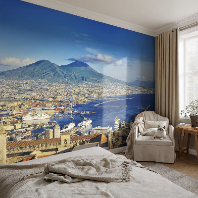Fotobehang tienerkamer met een panoramisch zeezicht