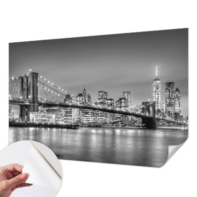 Foto behang voor de keuken met het motief van de metropoolbrug