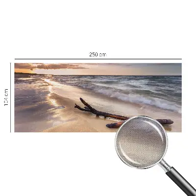 Zelfklevende behangsticker met motief van een westelijk strand