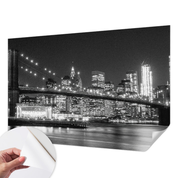 Zelfklevend fotobehang op maat met nachtelijk panorama