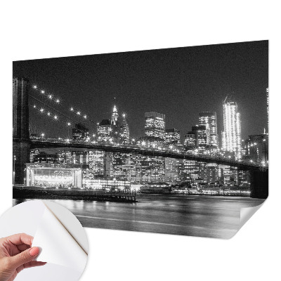 Zelfklevend fotobehang op maat met nachtelijk panorama