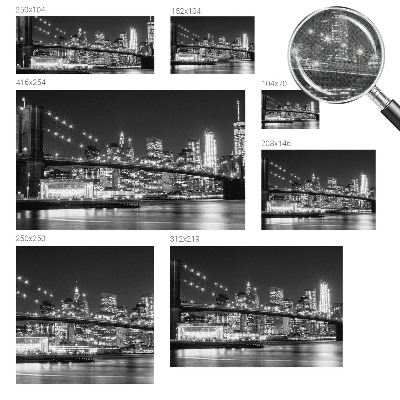 Zelfklevend fotobehang op maat met nachtelijk panorama