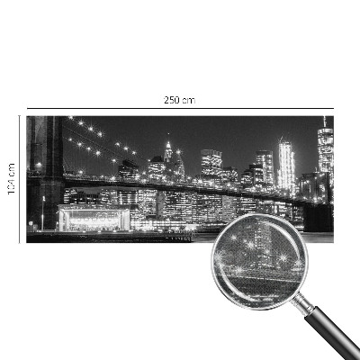 Zelfklevend fotobehang op maat met nachtelijk panorama