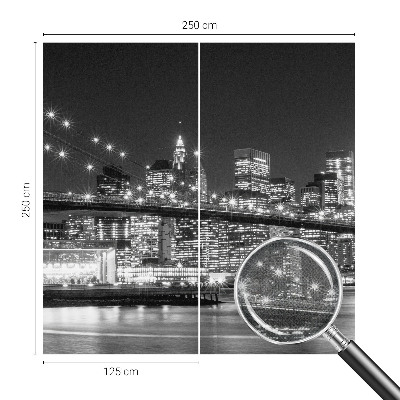 Zelfklevend fotobehang op maat met nachtelijk panorama