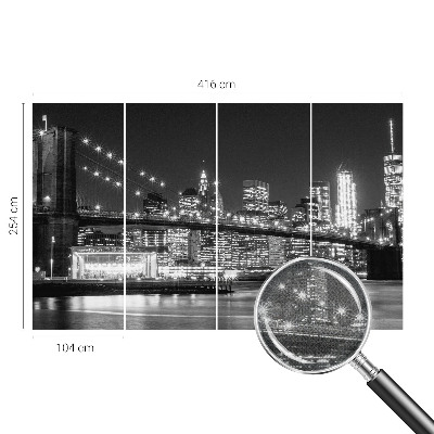 Zelfklevend fotobehang op maat Nachtpanorama