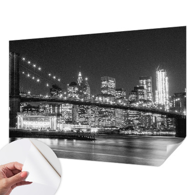 Zelfklevend fotobehang op maat met nachtelijk panorama