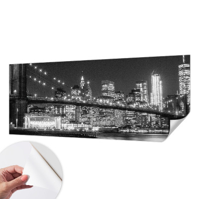 Zelfklevend fotobehang op maat met nachtelijk panorama