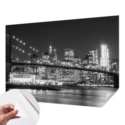 Zelfklevend fotobehang op maat met nachtelijk panorama