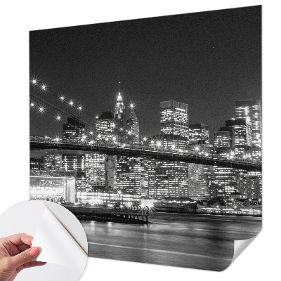 Zelfklevend fotobehang op maat met nachtelijk panorama