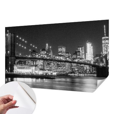 Zelfklevend fotobehang op maat met nachtelijk panorama