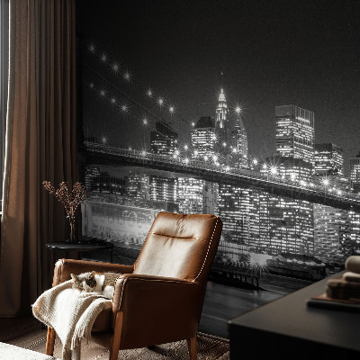 Zelfklevend fotobehang op maat met nachtelijk panorama