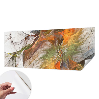 Foto behang voor de kinderkamer met een abstracte caleidoscoopprint