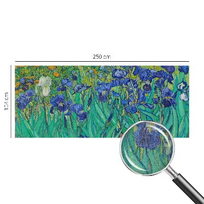 Fotobehang voor de kinderkamer met een patroon van tuinbloemen