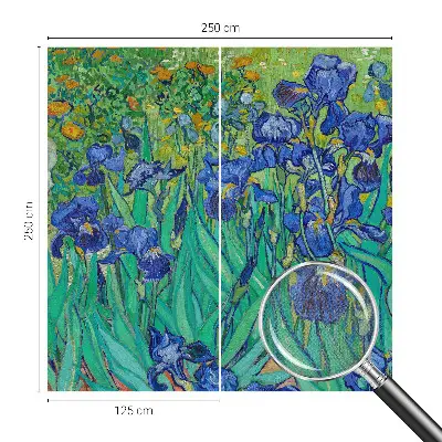 Fotobehang voor de kinderkamer met een patroon van tuinbloemen