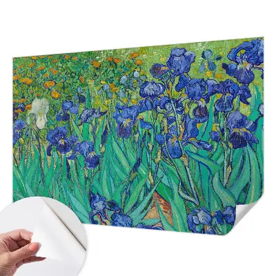 Fotobehang voor de kinderkamer met een patroon van tuinbloemen