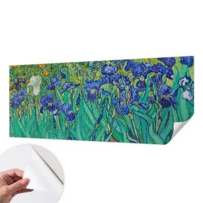 Fotobehang voor de kinderkamer met een patroon van tuinbloemen