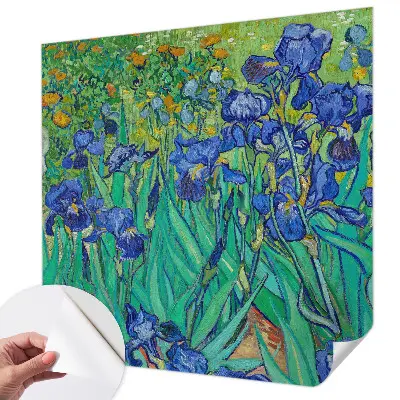 Fotobehang voor de kinderkamer met een patroon van tuinbloemen
