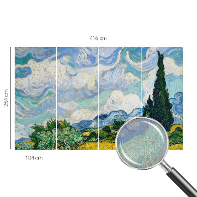 Fotobehang voor kinderkamer met een expressief wolkenmotief