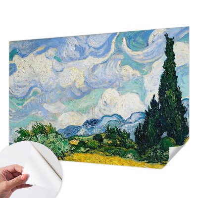 Fotobehang voor kinderkamer met een expressief wolkenmotief