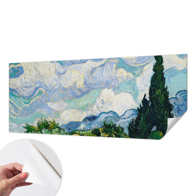 Fotobehang voor kinderkamer met een expressief wolkenmotief