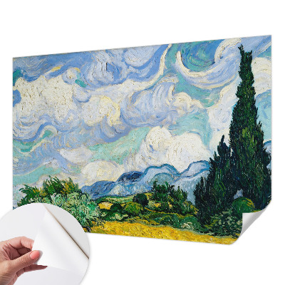 Fotobehang voor kinderkamer met een expressief wolkenmotief