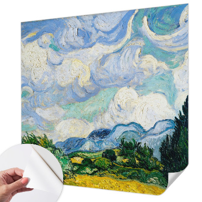 Fotobehang voor kinderkamer met een expressief wolkenmotief