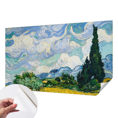 Fotobehang voor kinderkamer met een expressief wolkenmotief