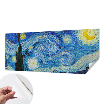 Fotobehang tienerkamer met een nachtelijke hemel
