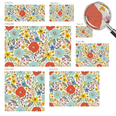 Zelfklevende behangsticker met bloemenpatroon