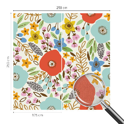 Zelfklevende behangsticker Bloemenpatroon