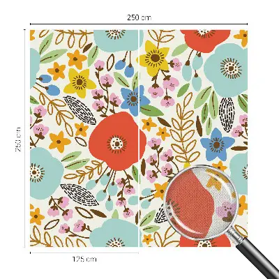 Zelfklevende behangsticker met bloemenpatroon
