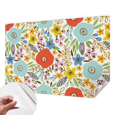 Zelfklevende behangsticker Bloemenpatroon