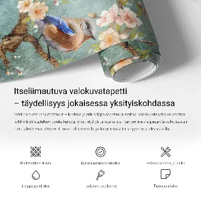 Zelfklevende behangsticker met bloemenpatroon
