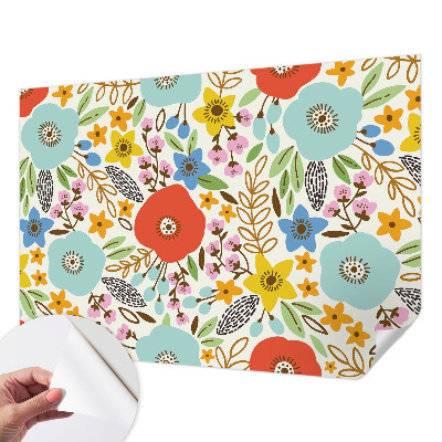 Zelfklevende behangsticker Bloemenpatroon