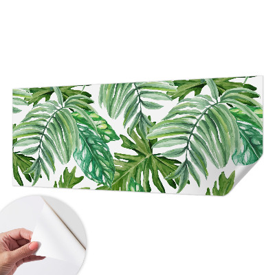 3D fotobehang met exotische bladeren