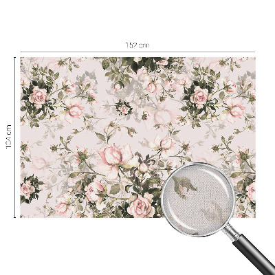 Foto behang voor de kinderkamer met een bloemenpatroon