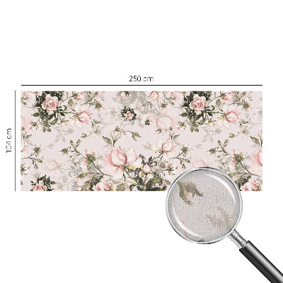 Foto behang voor de kinderkamer met een bloemenpatroon