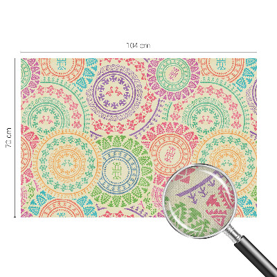 Fotobehang voor kinderkamer met kleurrijke mandala's