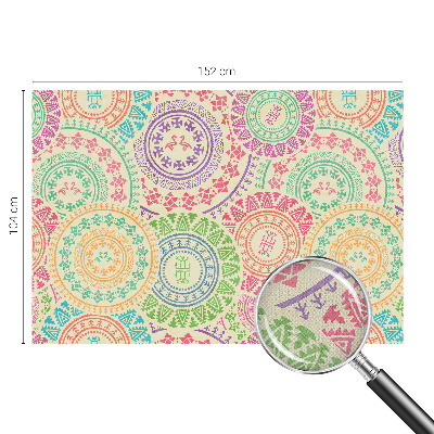 Fotobehang voor kinderkamer met kleurrijke mandala's