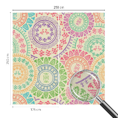 Fotobehang voor kinderkamer met kleurrijke mandala's