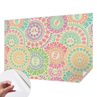 Fotobehang voor kinderkamer met kleurrijke mandala's