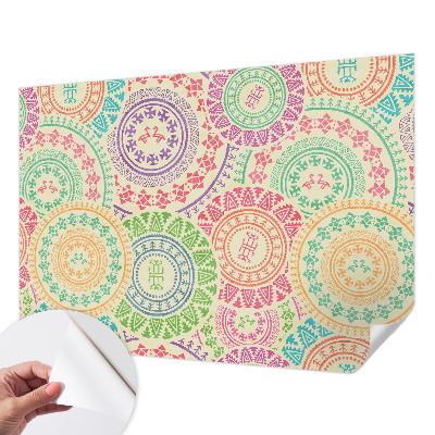 Fotobehang voor kinderkamer met kleurrijke mandala's