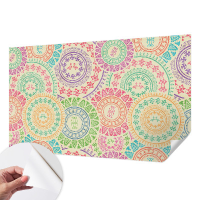 Fotobehang voor kinderkamer met kleurrijke mandala's