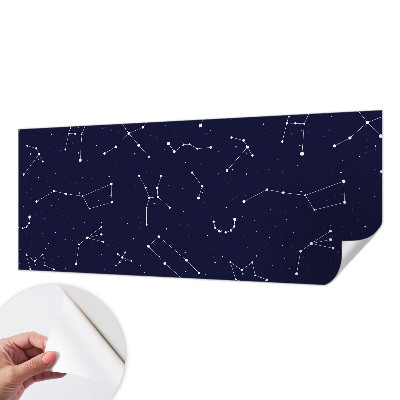 Fotobehang voor de kinderkamer met een sterrenhemel-ontwerp