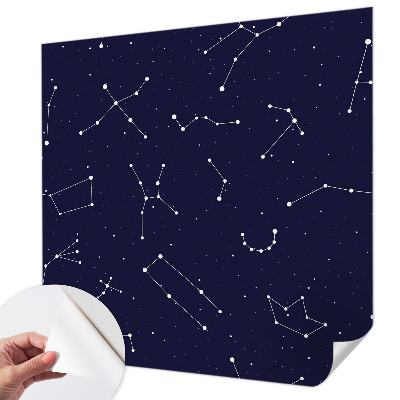 Fotobehang voor de kinderkamer met een sterrenhemel-ontwerp