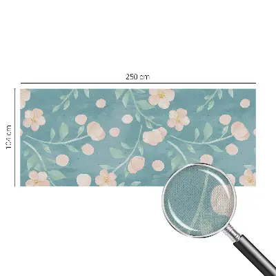 Fotobehang tienerkamer met een bloemrijk motief in een elegante stijl