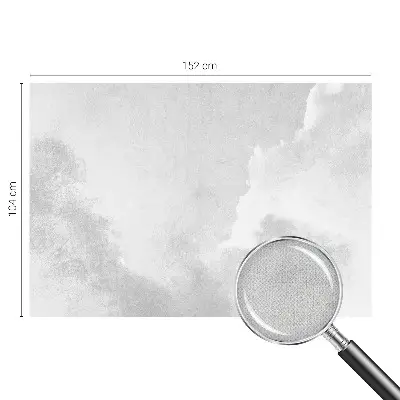 Foto behang voor de keuken met een subtiel wolkenpatroon