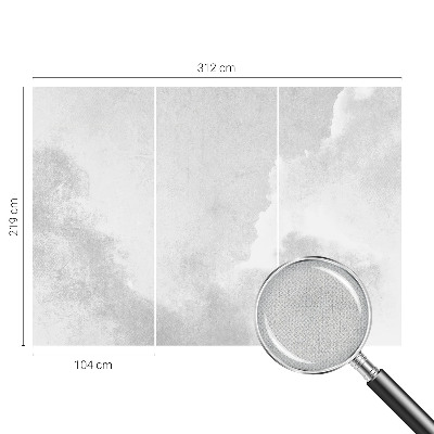 Foto behang voor de keuken Subtiele wolken